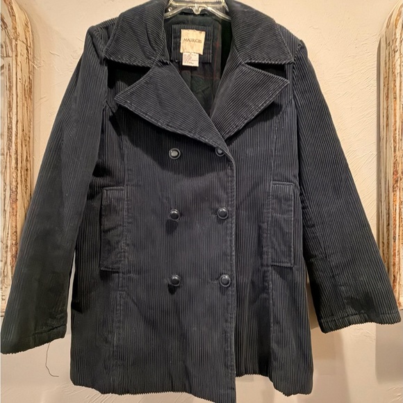 Maurices Jackets & Blazers - Y2K Women's Navy Corduroy coat vintage
90s